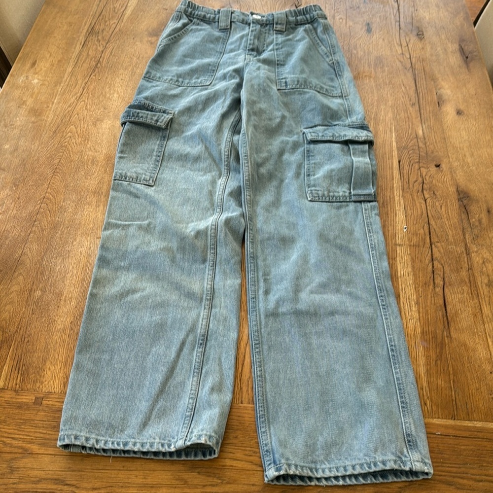 BDG Women's Blue Cargo Jeans